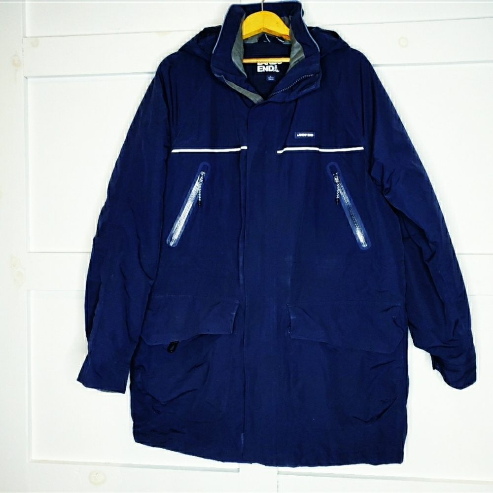 Lands' End Blue Ski & Snowboard Jacket